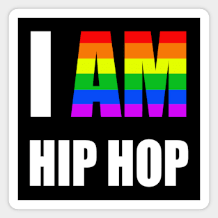 "I AM HIP HOP" RAINBOW LETTER Magnet